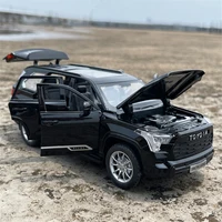1/24 Sequoia SUV Alloy Car Model Diecasts & Toy Metal Off-Road Vehicles Car Model High Simulation Sound and Light Childrens Gift 2