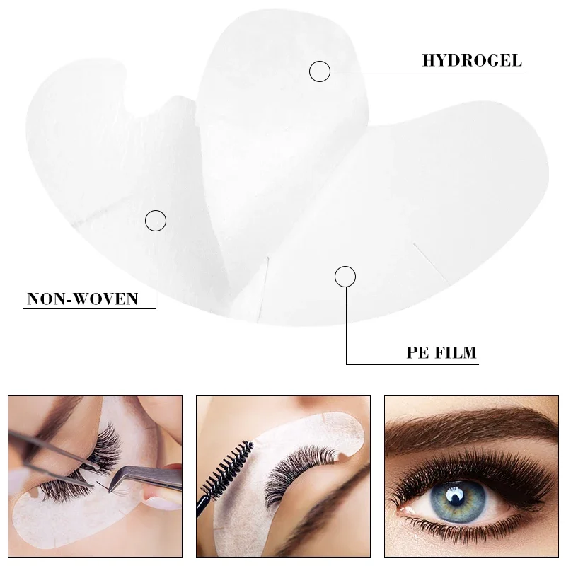 Eye Pads For Eyelash Extension Hydrogel Patches U Shaped Gel Pads Lashes Extension Supplies Patches Makeup eyelash patch eyelash pads eyelash patches eyelash accessories eyelash extension supplies