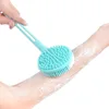 1pc Double-sided Bath Shower Brush Long-handled SPA Scrubber Skin Cleaning Brushes for Body Bathroom Accessories Clean Tools 3