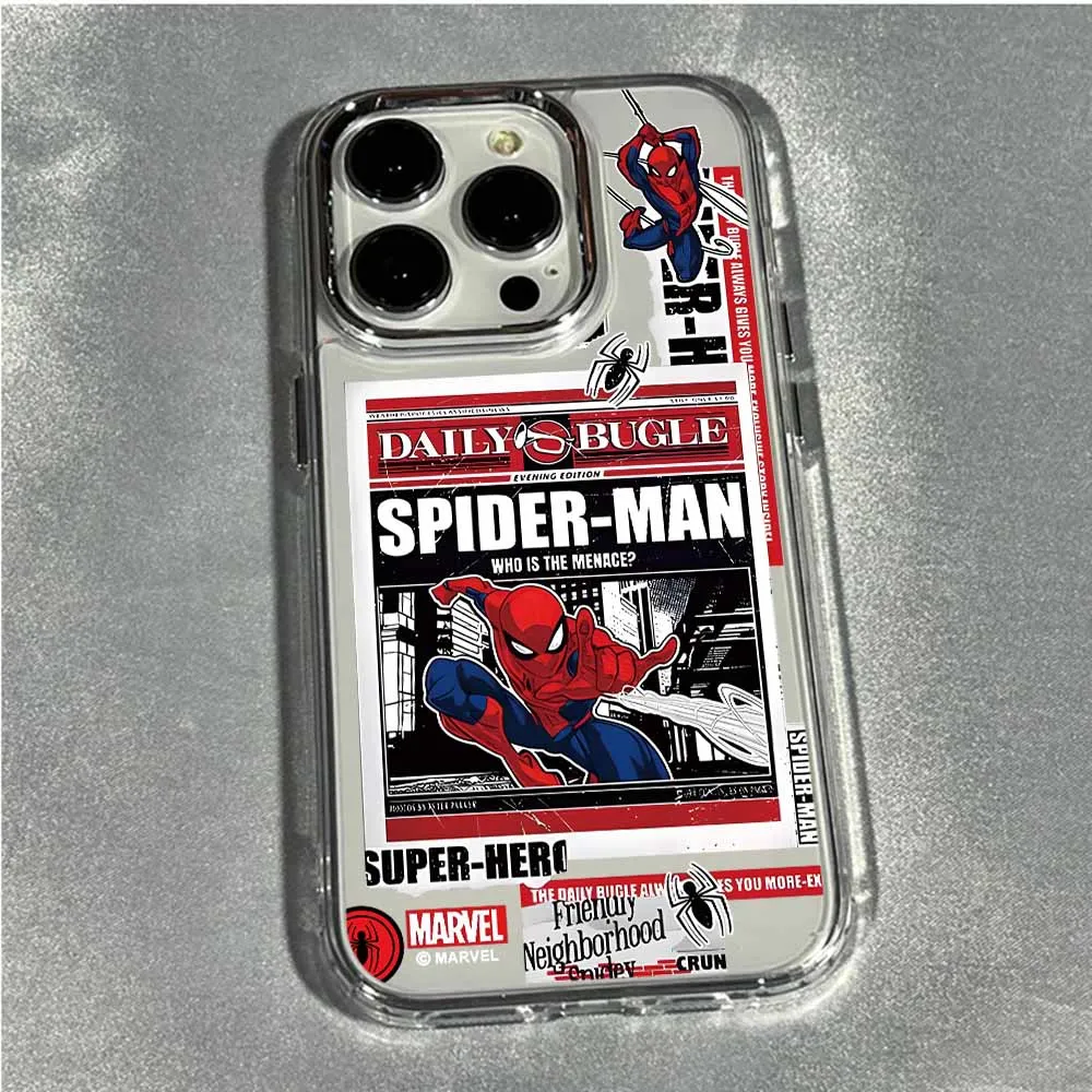 Enhanced Transparent Soft Cover - Cool Y-Spiders M-Man Design Phone Case