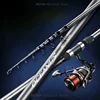2.1m/2.4m Carbon Fiber Spinning Fishing Rod Super Light Telescopic Fishing Rod Long Distance Handle Sea Pole Lure 30g-200g 2