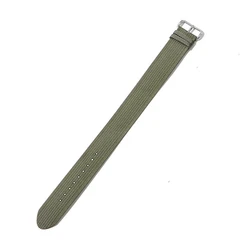 Adjustable Soft Nylon Sports Wristband - Washable Replacement Strap (Green)