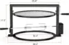 only fire Style Grill Rotisserie System Adjustable Cooking Grate Attachment for Weber 22 inch Kettle Grills - Global 5