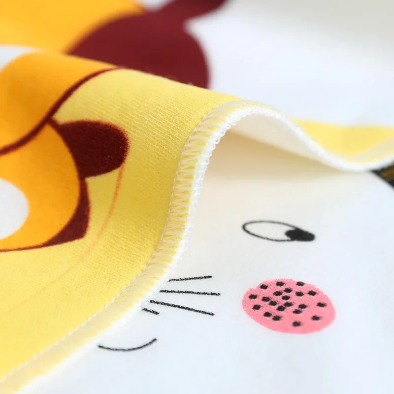 Cotton Bandana Bibs Baby Babador Feeding Smock Infant Burp Cloths Cartoon Saliva Towel Baby Eating Accessory Soft Cute Stuff