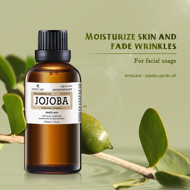 ARTISCARE Natural Jojoba Oil Rose hip Oil Sweet Almond Base Oil for Moisturizing Wrinkles Skin Care Massage Essential Oil 2