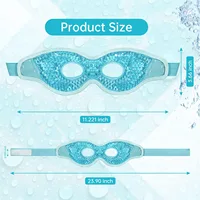 Ice Eye Mask Reusable Ice Pack for Eyes,Hot Cold Compress Gel Bead Cooling Eye Mask with Eye Hole,Perfect Gift For Birthday/Chri 2