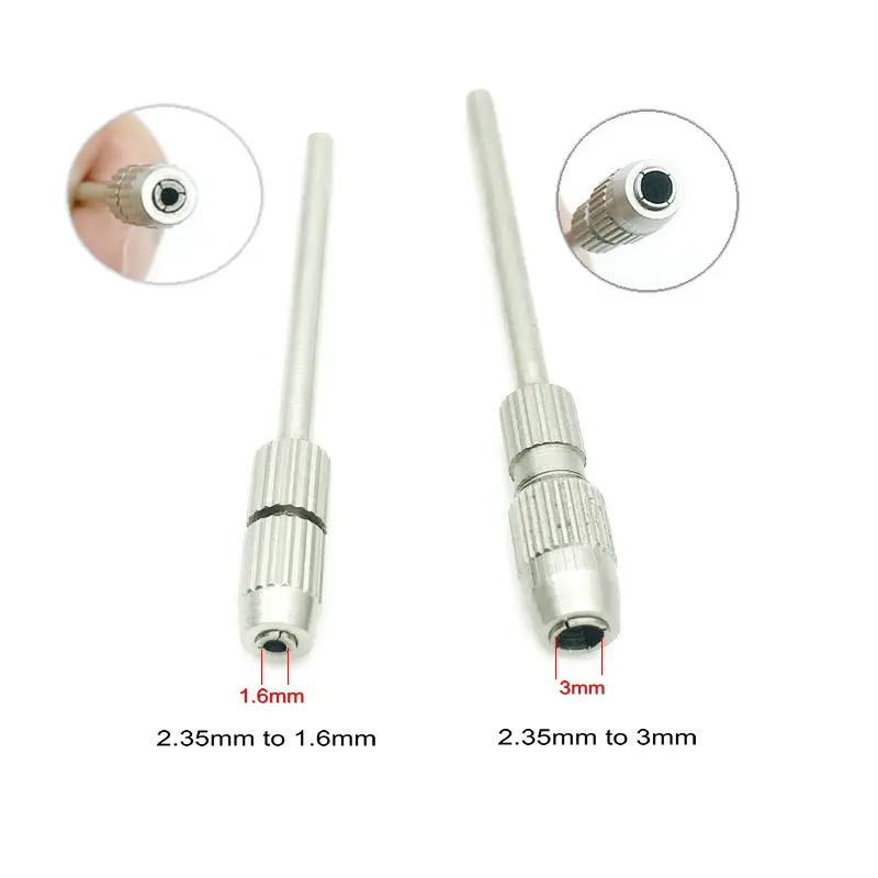 1Pc Dental Drill Bur Adapter Converter 2.35mm To 1.6mm / 2.35mm To 3mm