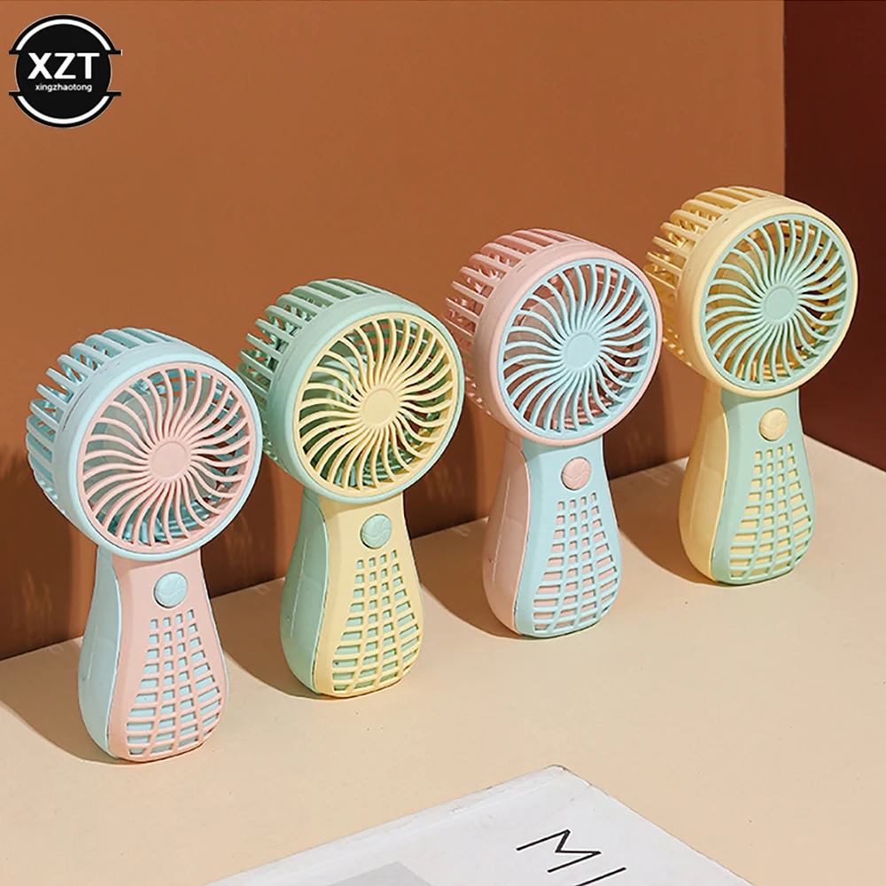 250ma Mini Portable Fans Handheld USB Rechargeable Fan Mini Desktop Air Cooler Outdoor Fan Cooling Travel Fans Ventilation