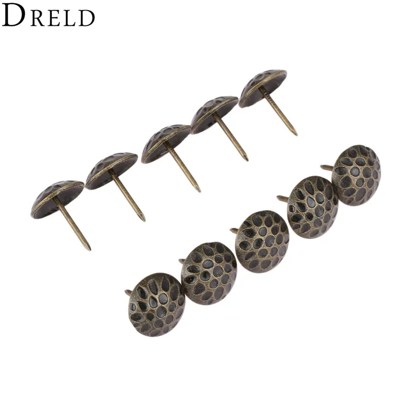 Upholstery Nail 10pcs Upholstery Nail Tachas Furniture Fittings Jewelry Box Sofa Decorative 19*20mm