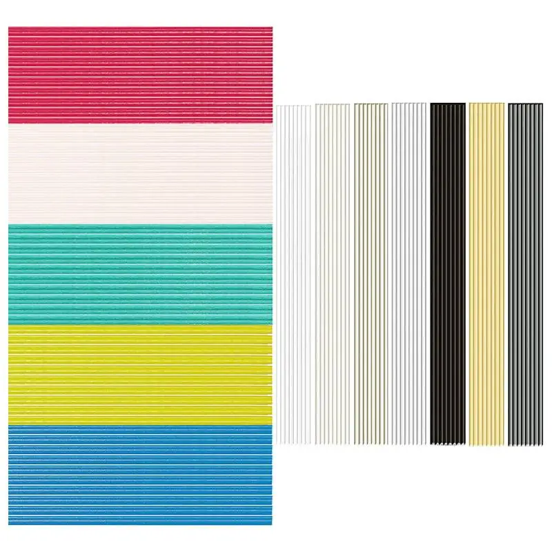 

Welder Rods 106PCS ABS/PP/PA/PE/PU/PC/TPO Strips For Car Bumper Repair Flat Rods For Kayak Repair Canoe PE Water Tank Auto