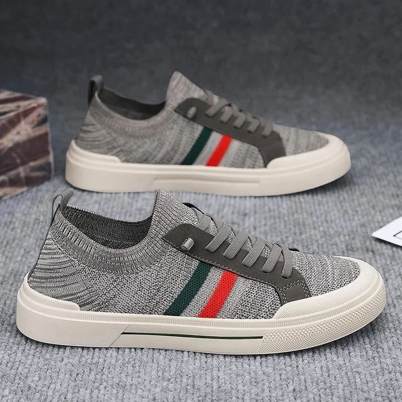 Breathable Men's Shoes Summer Mesh Board Shoes Soft Soled Outdoor Casual Sports Shoes Trend Men Sneakers Slip-on Canvas Shoe 3