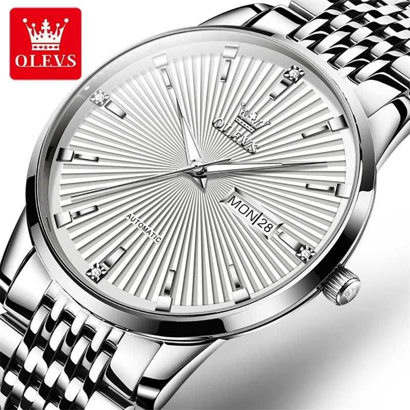 OLEVS Watches Men Luxury Top Brand New Fashion Men's Designer Automatic Mechanical Male Wristwatch Luminous Relogio Masculino