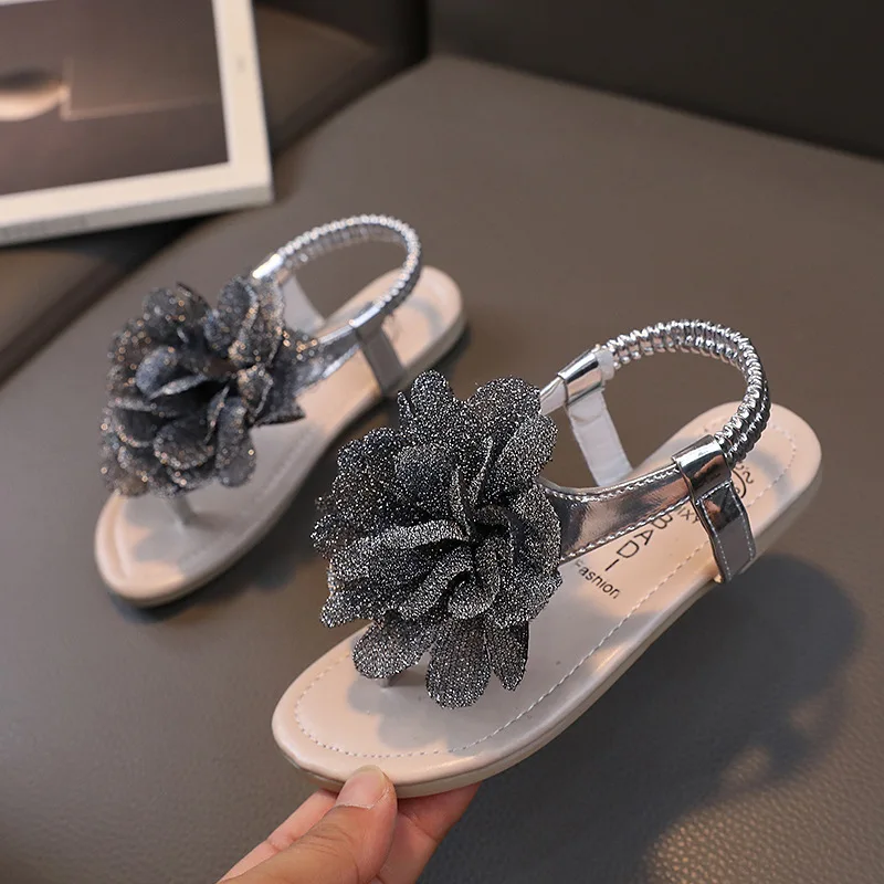 Girls Floral Sandals Beach Shoes