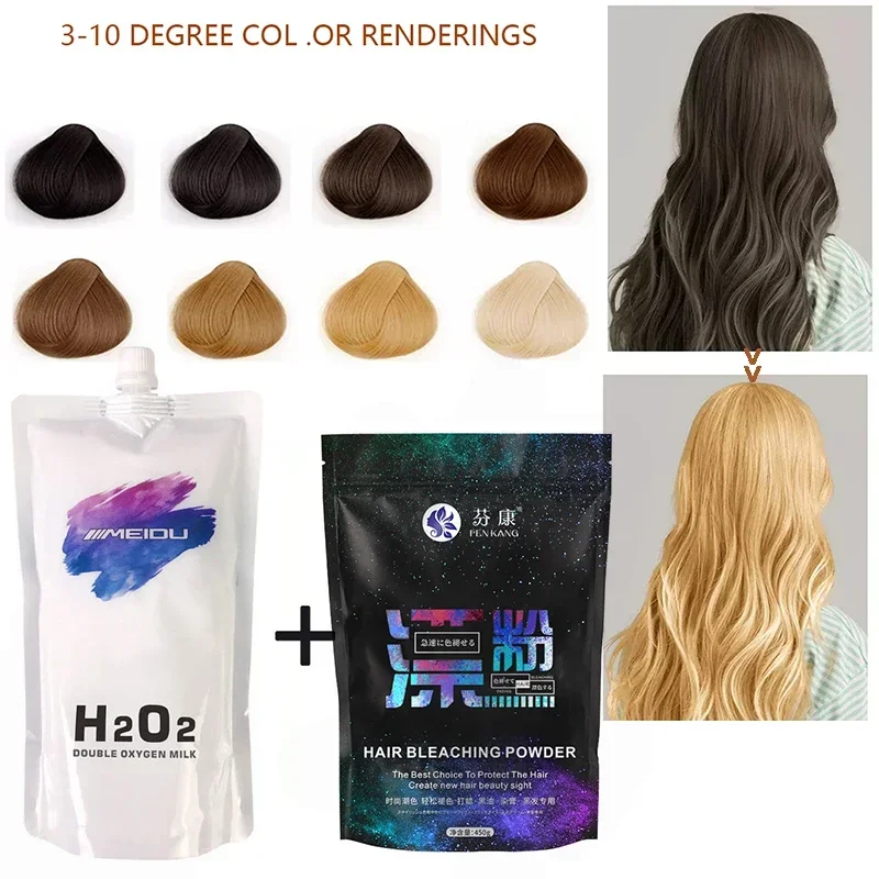 

Hair Dye Fading Powder Plant Bleach Decolorizing Cream Golden Hair Dye Hydrogen Peroxide Milk Decolorizing Black Hair Dye