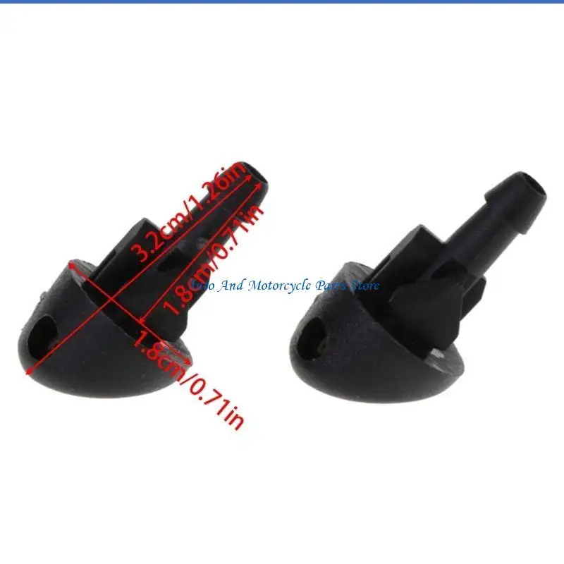P9FD 2Pcs 앞 유리 와이퍼 노즐 Renault Clio MK2 7700413545 자동차 스타일링 자동 교체 부품 용 와셔 제트