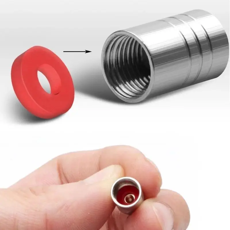 Car Tire Accessories Aluminum Alloy Dust Valve Caps 4Pcs For Peugeot Models