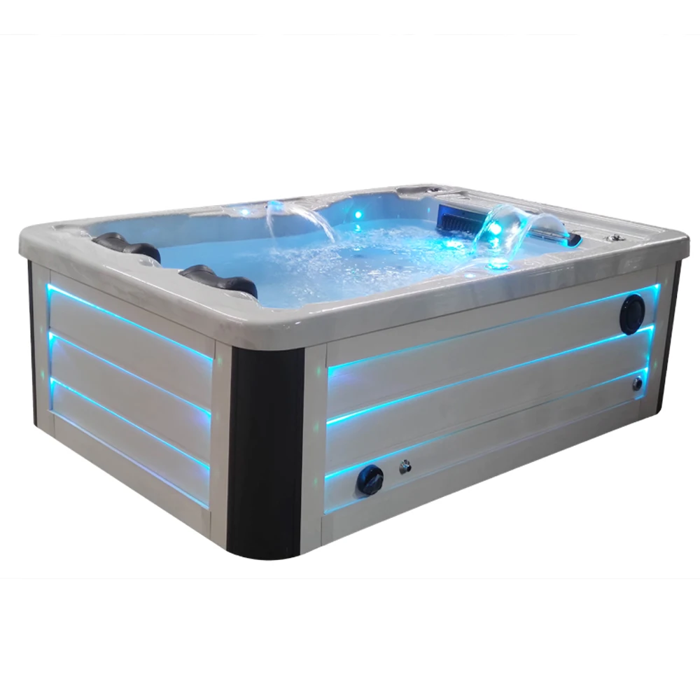 Cheap Price Luxury Acrylic Hot Tub 2 Person Garden Gazebo Hydromassage Bath Tub Jet Overflow whirlpool Massage Bathtub