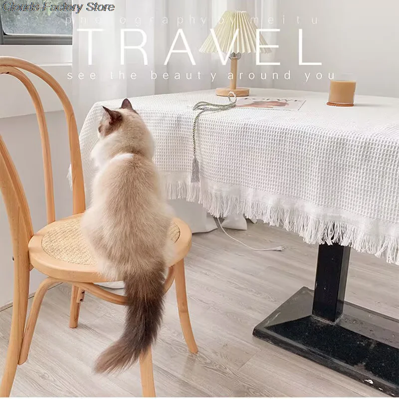 

French Style Round/Square/Rectangle Tablecloth for Dinner Table Cover Desk Cover Pure Color Table Decoration for Wedding