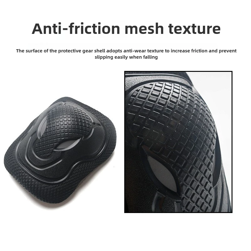 6Pcs/Set Elbow Knee Pads Skating Protector Skateboard Bicycle Sports Protective Gear Riding Roller Wrist Guard Kids Adults BMX 6 6Pcs/Set Elbow Knee Pads Skating Protector Skateboard Bicycle Sports Protective Gear Riding Roller Wrist Guard Kids Adults BMX - Billede 6