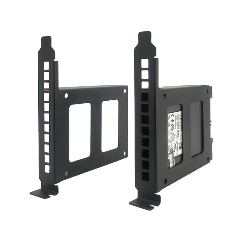 Computer Host PCI Expansion Card Slot Rack Hard Disk Bracket SSD Solid State Drive Chassis Mounting