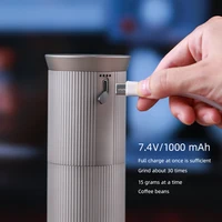 Havmore Aluminum Manual USB Coffee Grinder Stainless Steel Burr Grinder Coffee Bean Grinder