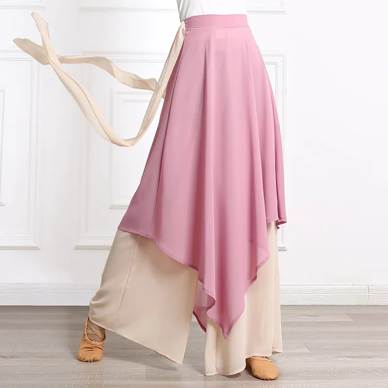 Summer New Style Cotton Wide-Leg Culottes for Women Wild Loose Casual Cropped Trousers Pants Skirts Performance Dance Costume