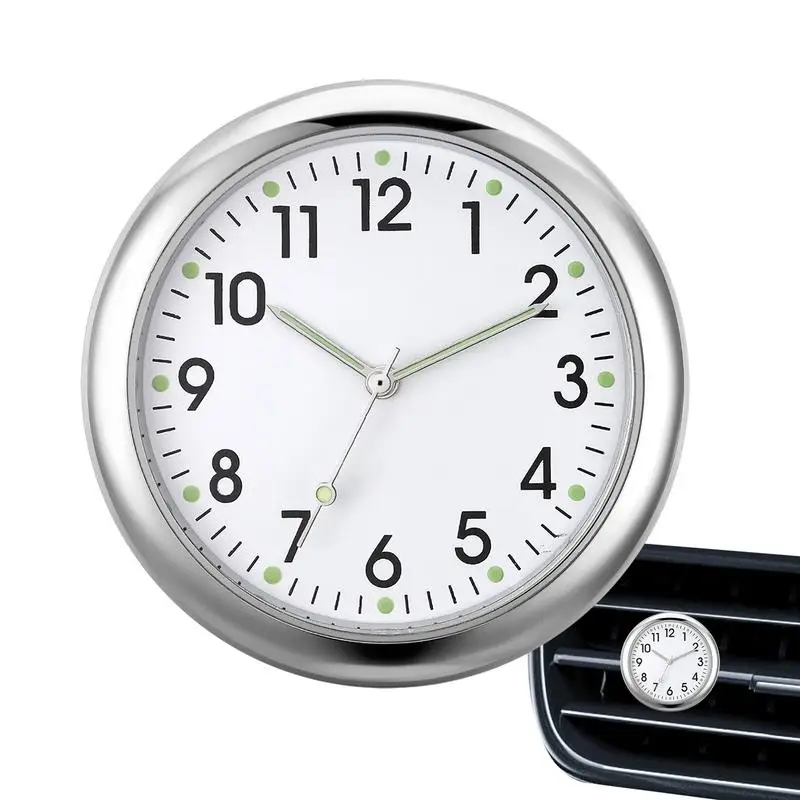 

Car Clocks For Dash Analog Car Clock Glowing Quartz Car Dashboard Watch Automotive Replacement Clocks Stick On Clock For Car