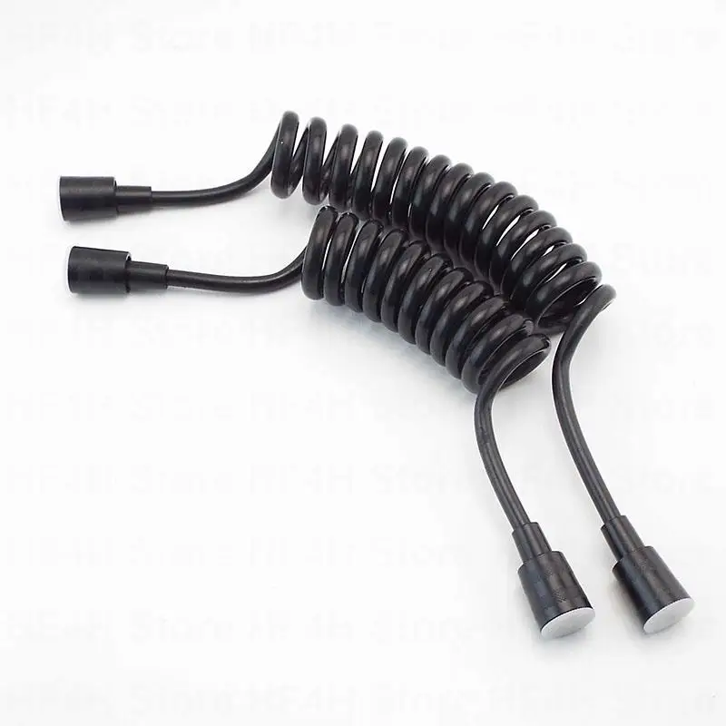 Shower Hose Plumbing Hose Plumbing Supply Hose Bidet Accessories Black Soft Flexible Long Spring Shower Head Telephone Hose Tube Toilet Bidet Shattaff Sprayer Bathroom Accessories 1.5m 2m 3m