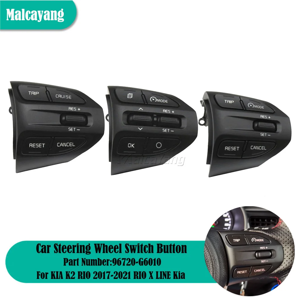 Accessori Auto Per Kia K2 Rio 2017-2021 Rio X Line Pulsante Volante Bluetooth Phone Cruise Control Volume Muslimah