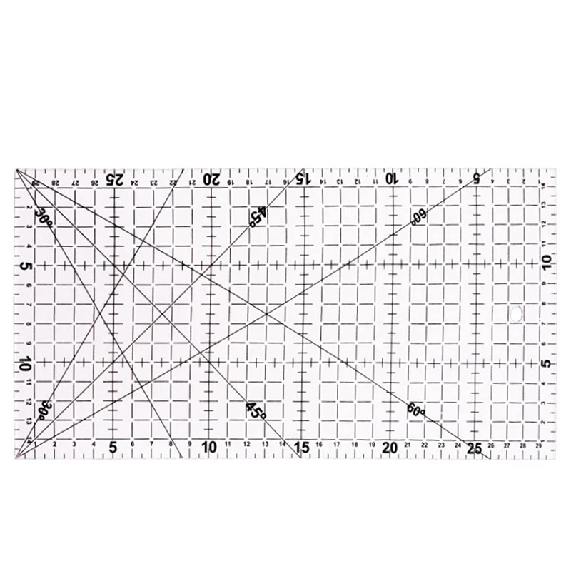 30*15 Cm 패치워크 자, 퀼팅 도구, 고급 아크릴 소재, 투명 자, 스케일, 학교 용품