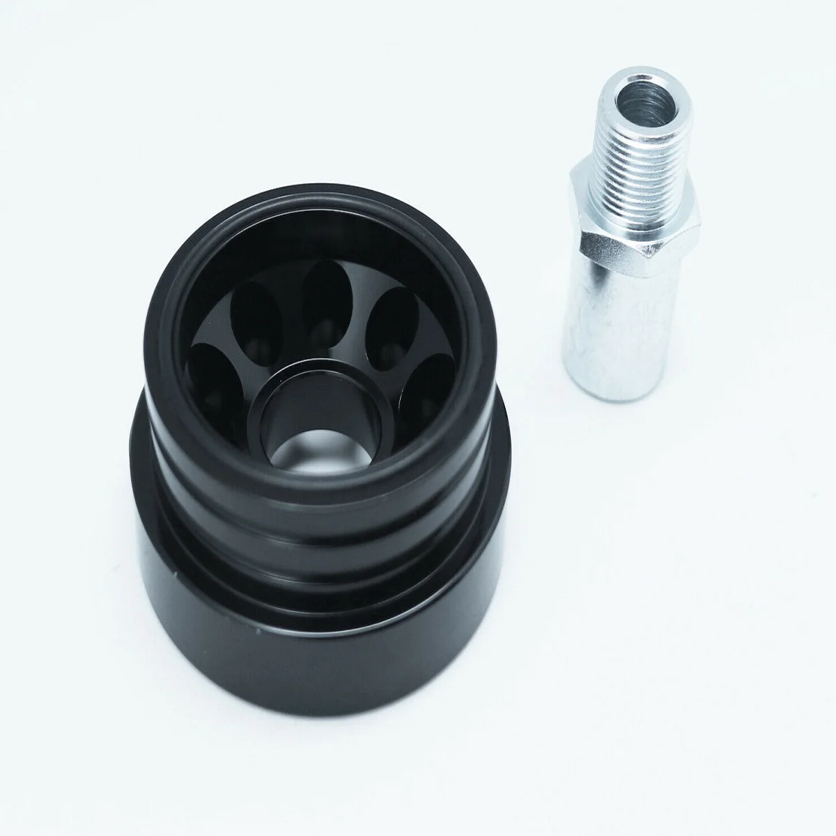 Temp Pressure Adapter Oil Sandwich Plate Fits for Toyota GT-86 11-18 Scion FR-S Honda CIVIC Subaru BRZ FB20/25 Aluminum Black