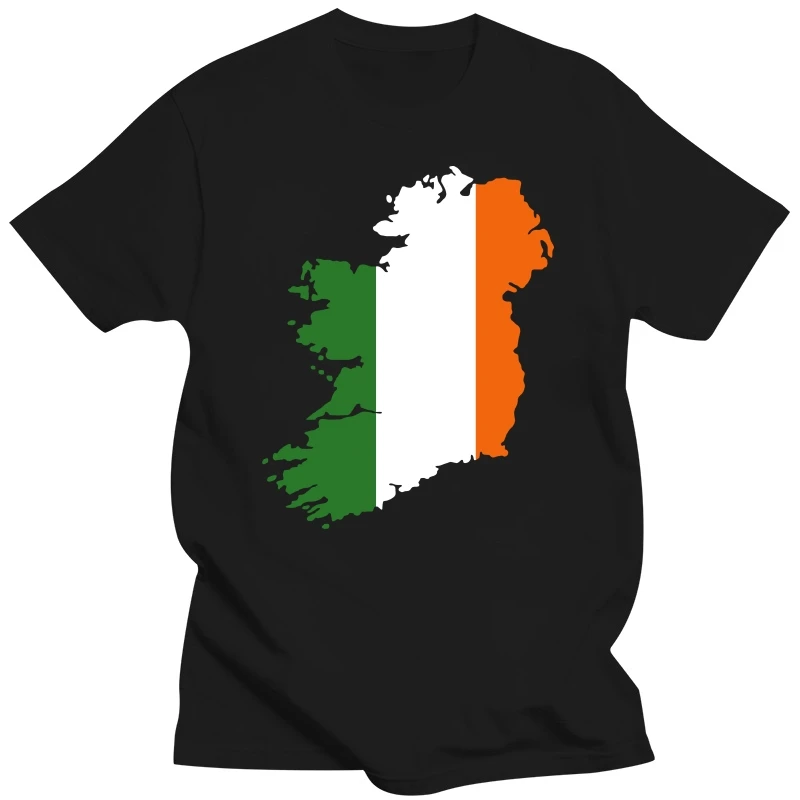 

Ireland Flag Map Men T Shirt Soft Cotton Irish Patriotic Tee Tops Crew Neck Short-Sleeve Casual T-shirt Merch Summer Tshirt