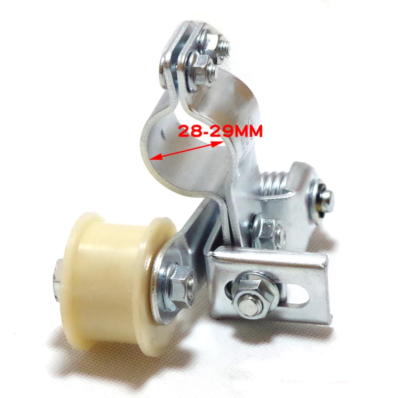 Universal Gear / Plastic wheel Motorcycle Chain Tensioner Bolt On Roller Chain Adjuster Automatic Motocross Refit Racing