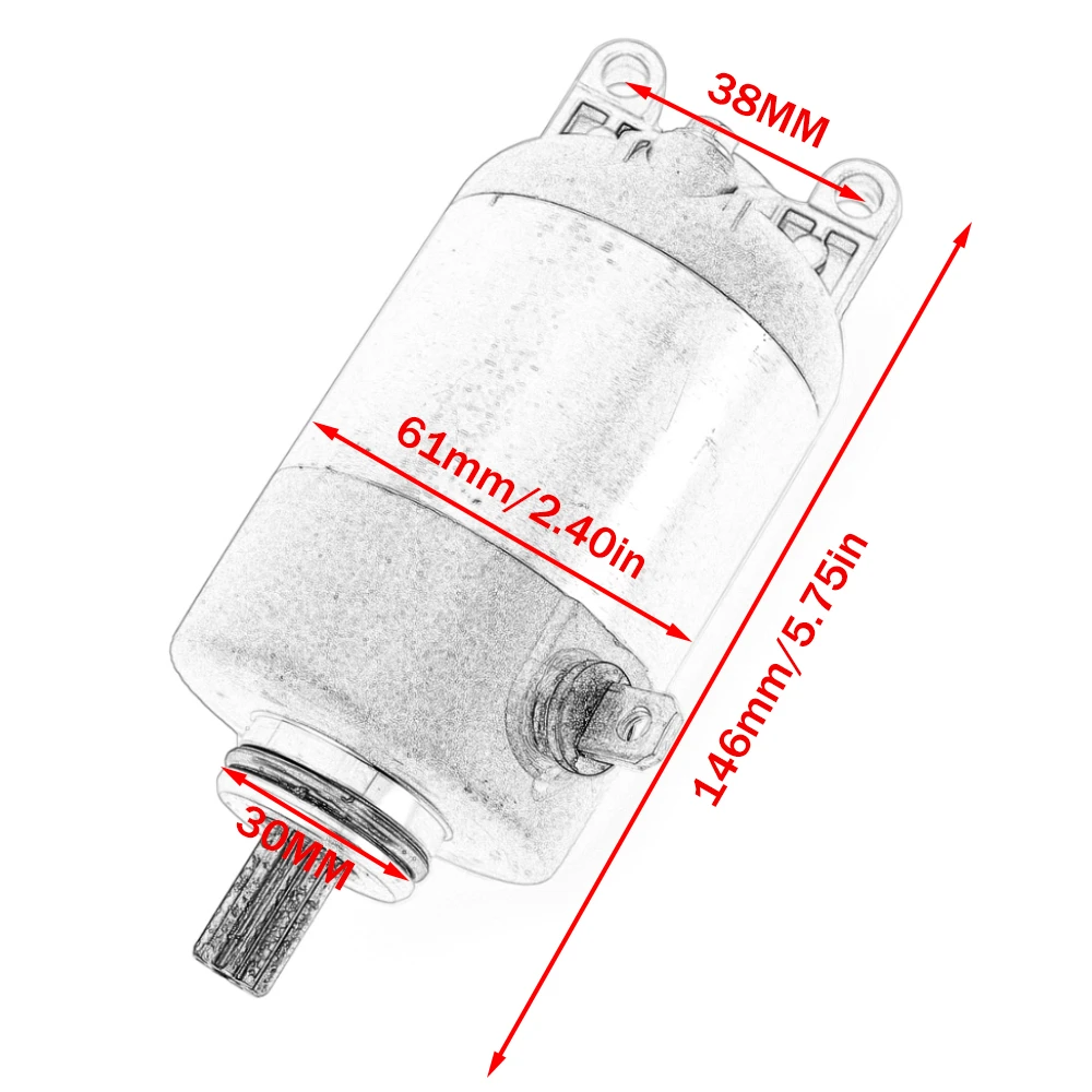 Фото Стартер 5S9-H1800-10 5S9-H1800-00 для Yamaha YW125 Zuma 125 YW125X BWS 125 XC125SR Cygnus X №2