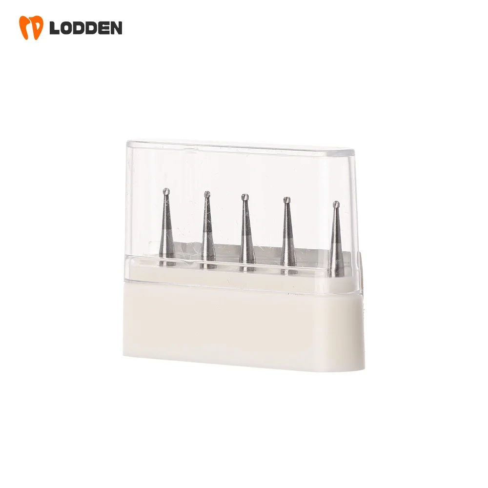 LODDEN 5 Stück/Box Dental RA CA Schaft Wolframkarbid-Bohrer Kugelrundbohrer 9 Größen 2,35 mm Low-Speed für Zahnmedizin-Schleifwerkzeuge – Detail 15