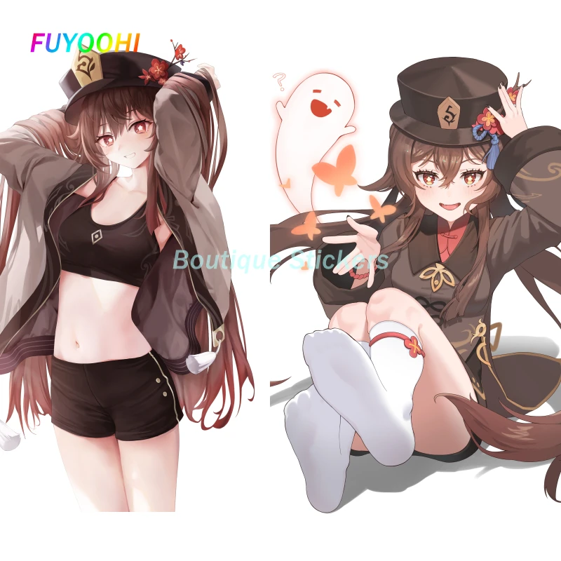 

FUYOOHI Exterior/Protection Boutique Stickers Hu Tao Genshin Impact Car Stickers Windshield Decal Vinyl Car Anime Decal
