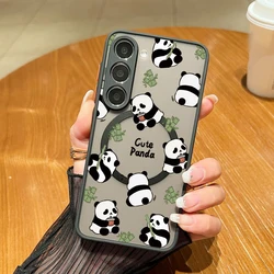 Magnetic Lovely Panda Case with Magsafe Compatibility - Samsung Galaxy S21 FE (A662)