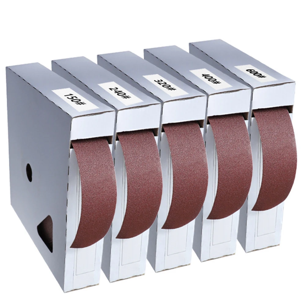 50MAbrasiveSandpaperMetalEmeryClothRoll150240320400GritDry