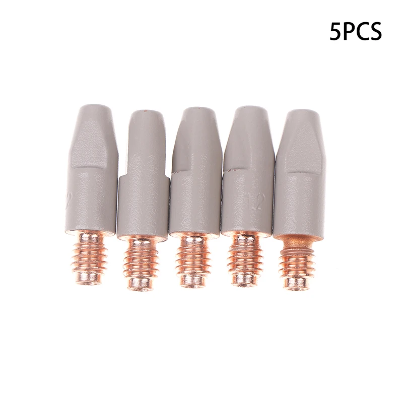 Pack of 5, 24KD New Coating Contact Nozzles, 0.8/1.0/1.2mm, MIG Torch Tools
