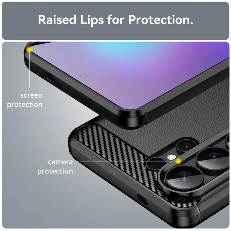 Shockproof Silicone Brushed TPU Protective Phone Case Bumper Cover