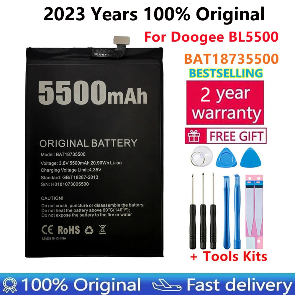 

100% Original doogee BL5500 lite Battery For 6.19inch doogee bl5500 lite Smart Phone batteries
