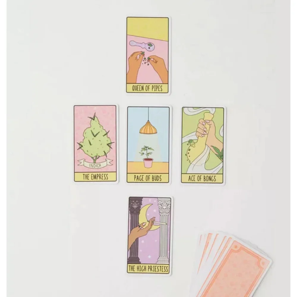 10.3*6cm Pot Tarot Bright and Beautifully Illustrated Tarot Deck 78 Pcs Cards 5