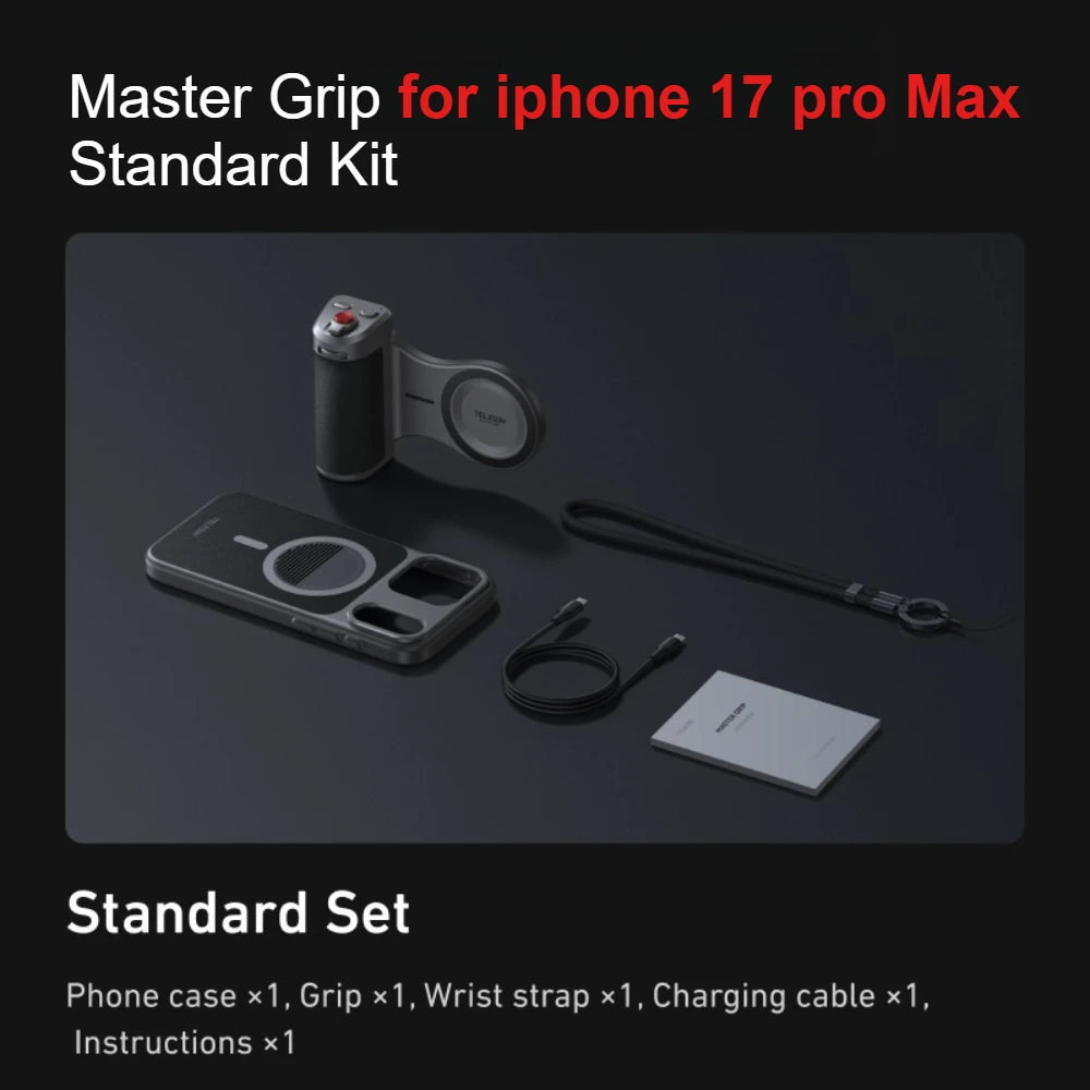 TELESIN Master Phone Camera Grip for IPhone17 Pro / Pro Max with