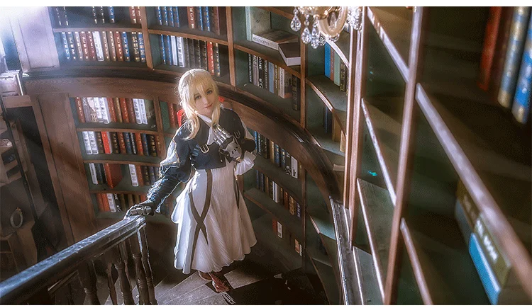 Anime Violet Evergarden Cosplay Kostüm für Frauen - Karneval/Halloween Outfit 7