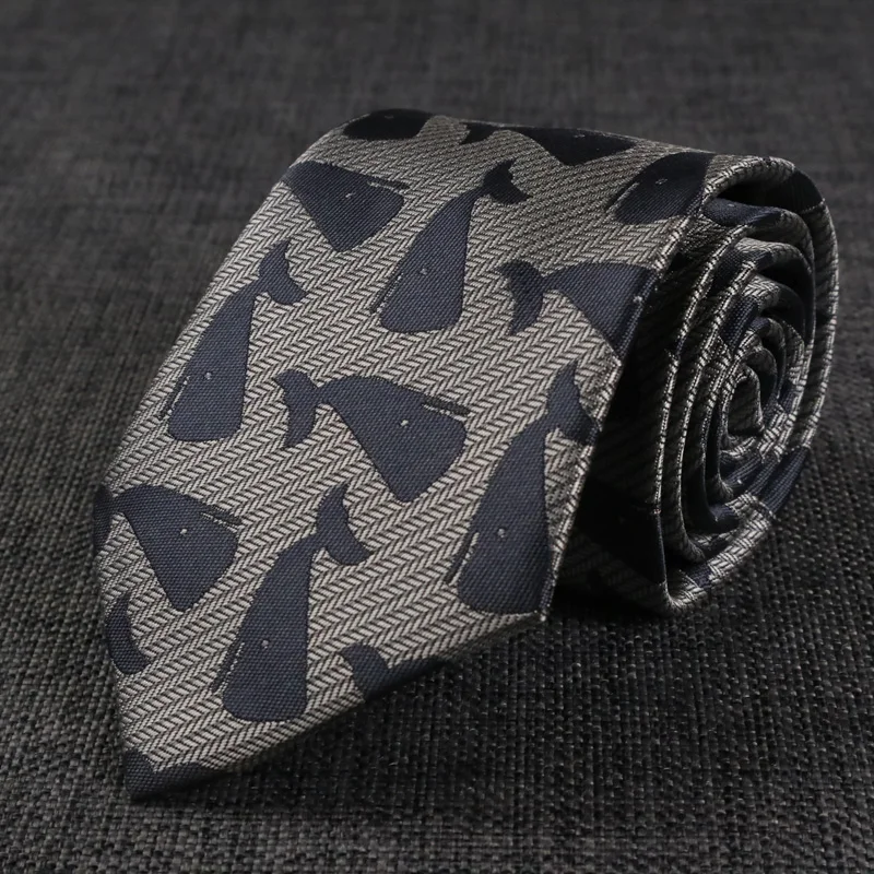 Neue Herren-Krawatte, klassisch, gestreift, 8 cm, Jacquard-Krawatte, Accessoires, Alltagskleidung, Krawatte, Hochzeit, Business, Party, Geschenk – Detail 4