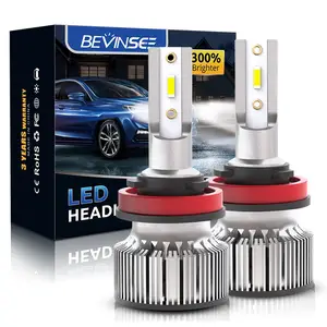 Bevinsee-bombillas LED H4 H7 H11 H1 H3 12V 24V 6000K 8000K 9005 HB3 9006  HB4 880 881 9004 9007 H13 Hi/Lo para coche, F31B - AliExpress