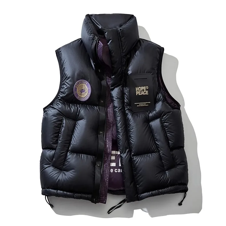Men's Winter Duck Down Puffer Vest Back View