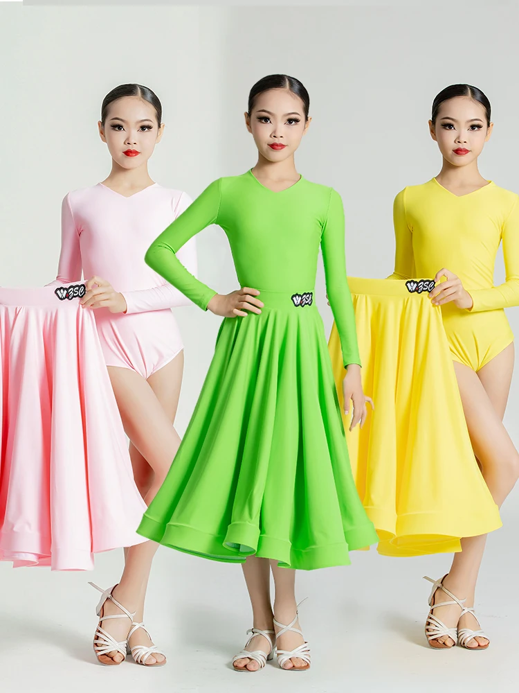 Modern Dance Skirt Suit Competition Performance Art Test Dress Gb Dance Suit Children Waltz Ballroom Dress