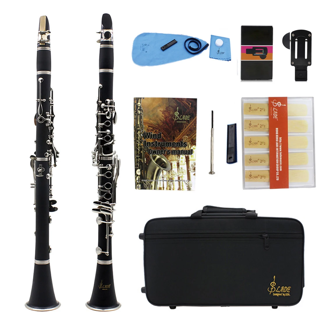 irin-bb-flat-woodwind-instrument-com-case-17-key-clarinete-baquelite-tube-strap-cloth-acessorio-set-clarinete-pecas-e-acessorios