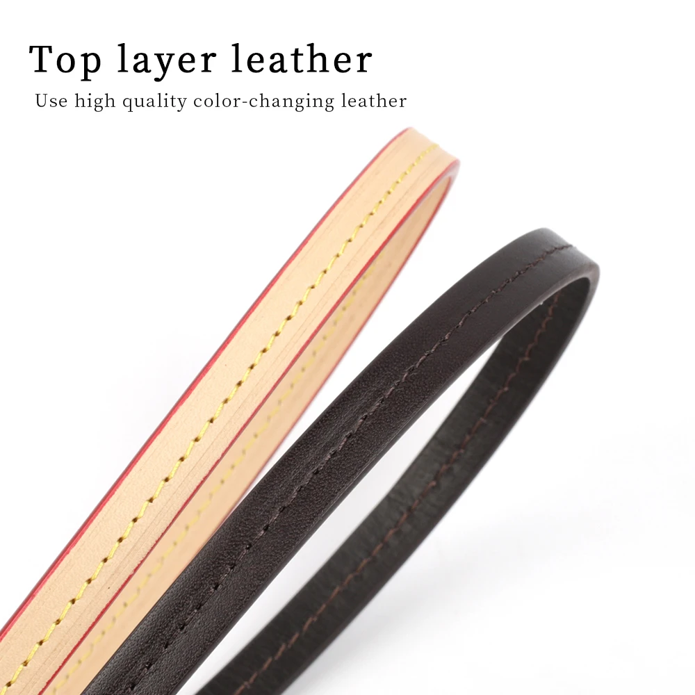 Genuine Leather Bag Strap Vachetta Bag Handle Adjustable Crossbody Shoulder Strap Replacement For Handbag Accessories